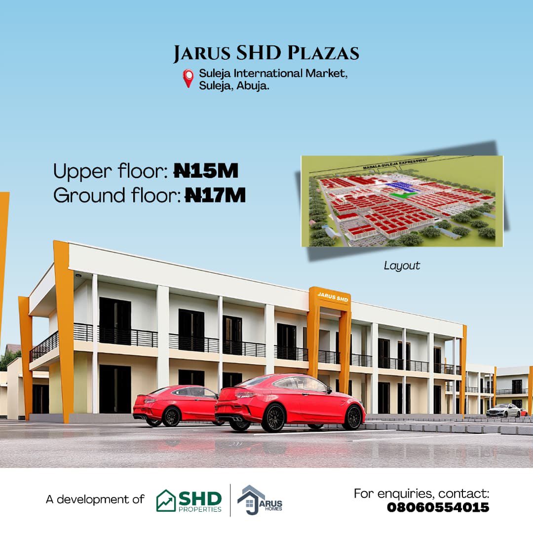 SirJarus's tweet photo. Own a shop forever for N17m in one of the largest markets in West Africa.

Collect rent forever. Or resell with gain at completion. 

This may be the last time you will see them at these prices. 

Contact details on flyer. https://t.co/ujKTFNHKQ4