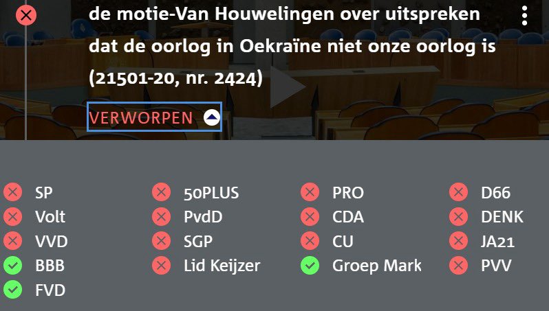 PvanHouwelingen's tweet photo. Exact! En de partijen die van mening zijn dat de oorlog in Oekraïne “onze oorlog” is zijn hier verantwoordelijk voor:👇 https://t.co/eRfT3RTWXq