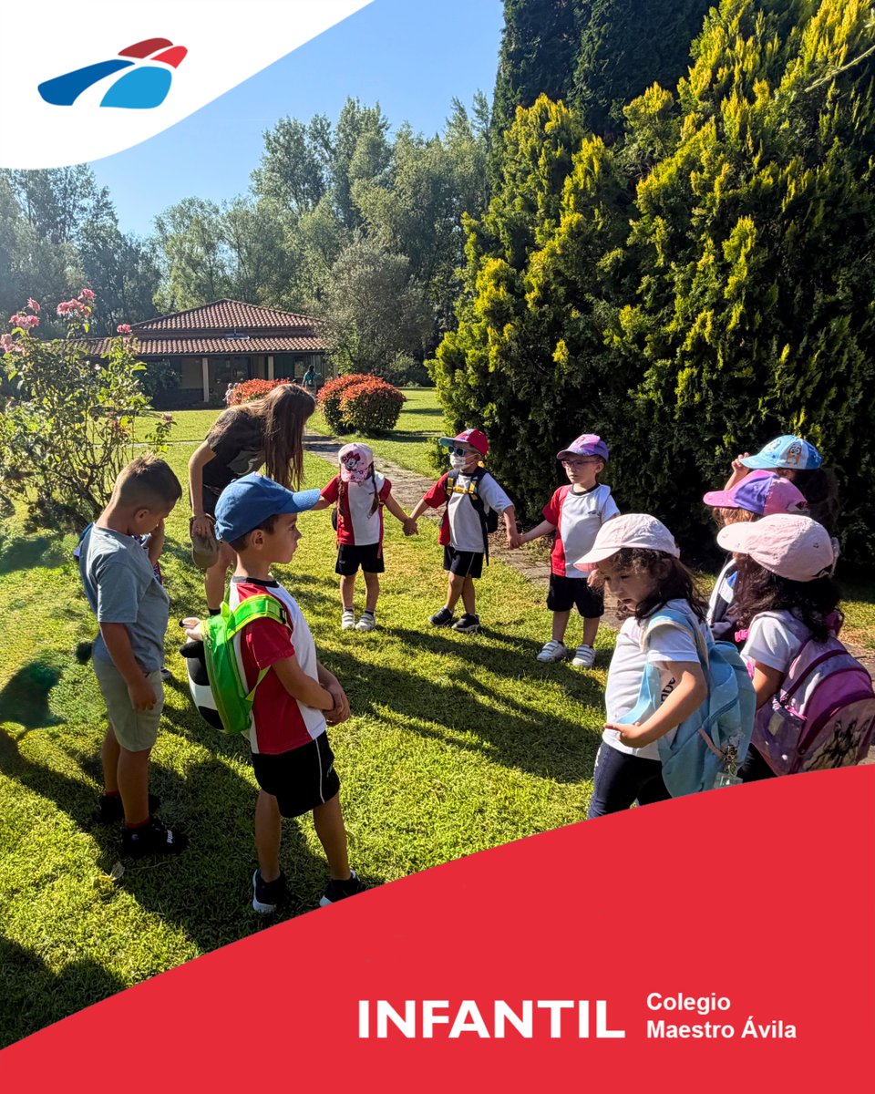 cmaestroavila's tweet photo. Los alumnos de Educación Infantil disfrutan de su excursión de fin de curso en el Centro de la Naturaleza de Almenara de Tormes. 
Se convirtieron en exploradores en la ruta del Arte Emboscado, experimentaron en el huerto ecológico y estimularon sus sentidos en el bosque. https://t.co/UrRPjz5kEE