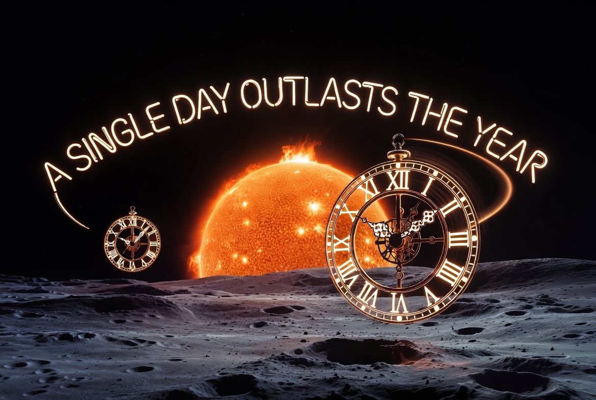 JuniverseAI's tweet photo. A day on the planet Mercury lasts twice as long as its year. #Grok #Imagine #Juniverse https://t.co/qMkI8vaNNE