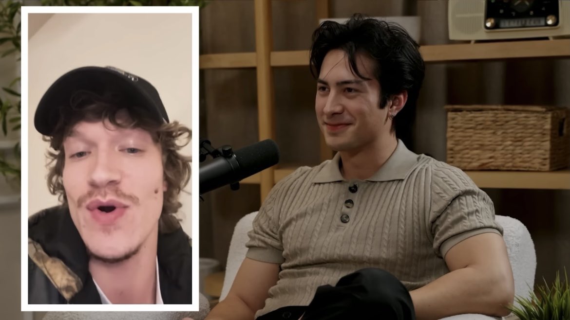 444fujo's tweet photo. just sobbed watching connors call to hudson on the evan podcast… connor mentioning the hat, his smile when connor said i love u to him and getting teared up immediately https://t.co/plajyg2DLv