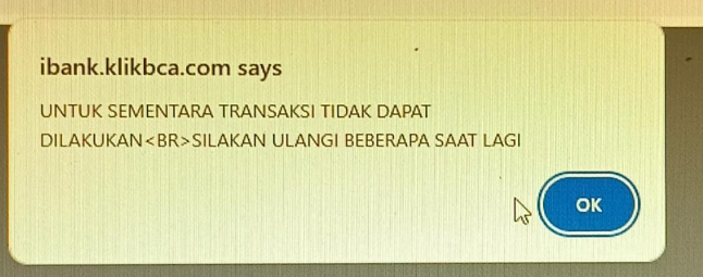 taniaueo's tweet photo. @HaloBCA  ibanking lg error kah? knp gini trs ya :( tp tmnku bisa login https://t.co/ZxOEu0qpci