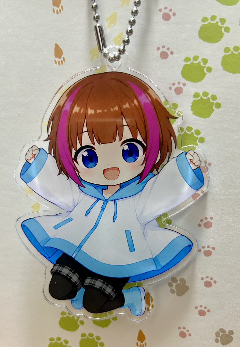 wasawasa0296's tweet photo. わさわさアクリルキーホルダー完成しました！
デフォルトわさわさと新衣装わさわさの2種類できたよ💕
思った以上に可愛いな🥰 https://t.co/NovnqsjCRr