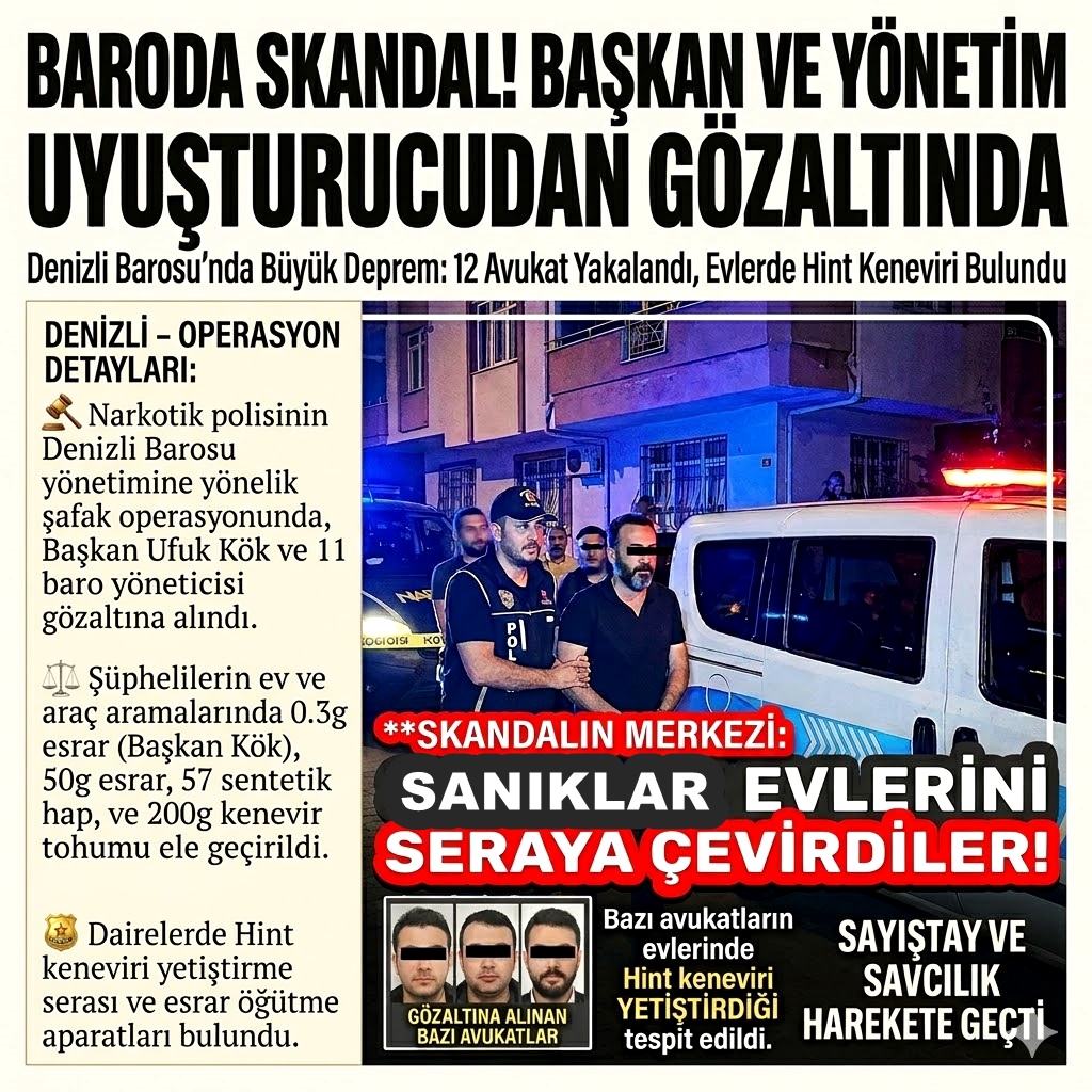 REDFER61's tweet photo. Avukatların yaptığına bakın siz hele. 
DENİZLİ’DE BARO YÖNETİMİNE ŞOK OPERASYON: ARALARINDA BAŞKANIN DA BULUNDUĞU 12 AVUKAT GÖZALTINA ALINDI
DENİZLİ – Denizli Barosu’nda sarsıcı bir hukuk skandalı patlak verdi. 
#meteoroloji,#kocaelispor,Çakma https://t.co/R4aYj6ysxc