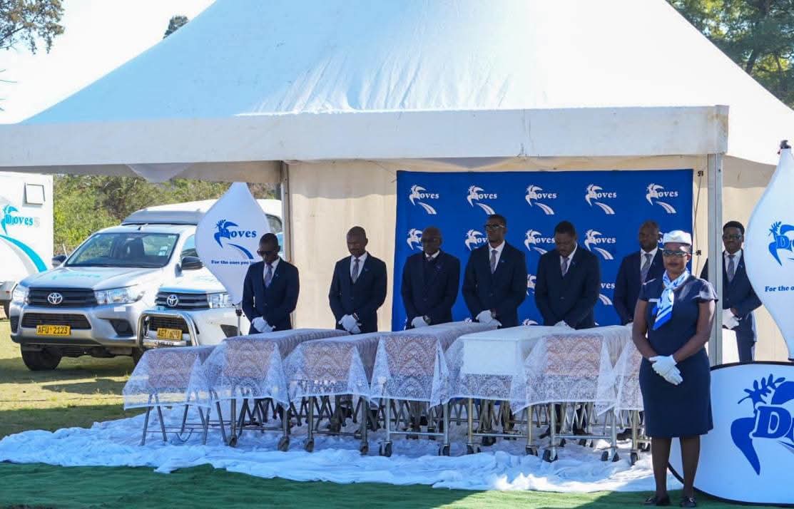 RiverValleyGr's tweet photo. In an act of corporate compassion, River Valley Group temporarily closed its offices yesterday to join thousands of mourners at Gweru Sports Club for the send-off service of the seven children who perished in the Senga kombi fire disaster that has shaken the nation. https://t.co/83fd42JtWY