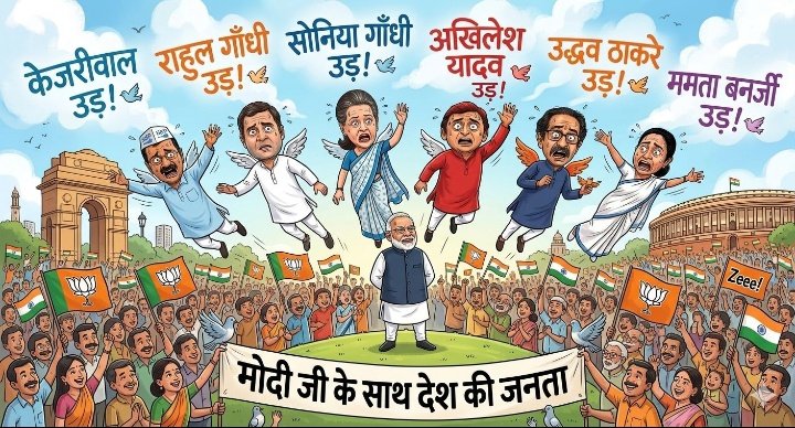 Priyank78532802's tweet photo. केजरीवाल उड़... 🕊️
राहुल गांधी उड़... 🕊️
सोनिया गांधी उड़... 🕊️
अखिलेश यादव उड़... 🕊️
उद्धव ठाकरे उड़... 🕊️
ममता बनर्जी उड़... 🕊️
और कांग्रेस... फर्ररररररर! ✈️😂#Politics #Fun #PoliticalSatire https://t.co/1OPt8nvo12