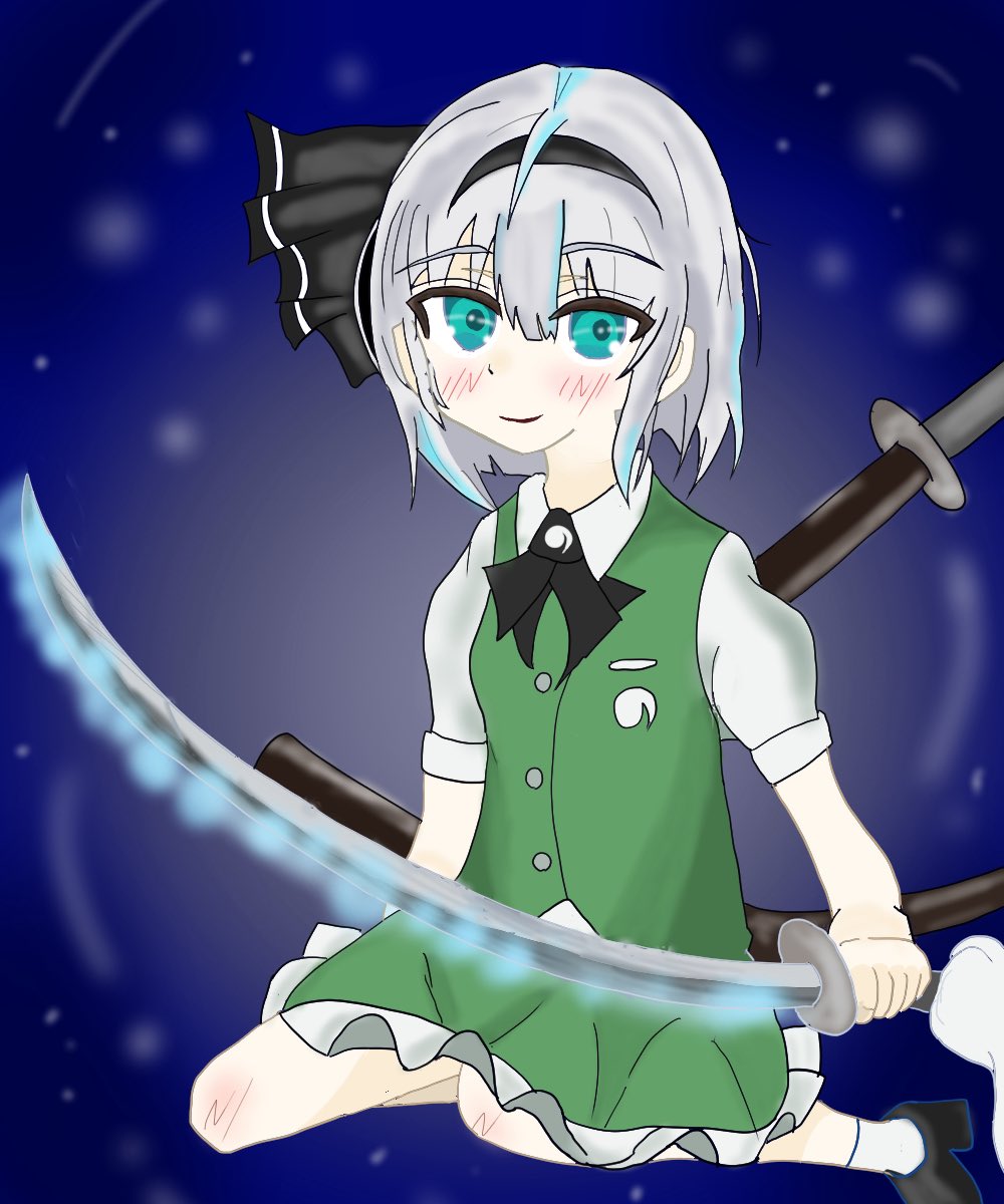 daten_chan_dayo's tweet photo. 妖夢を描いたよー
フォロワーのアイコンでよくみかける https://t.co/XD9ymleqj8