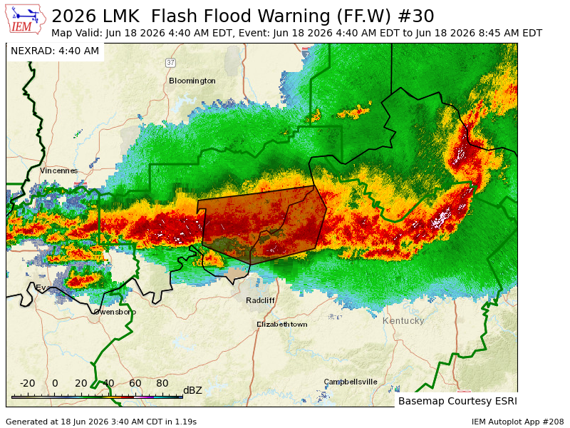 iembot_lmk's tweet photo. LMK issues Flash Flood Warning [flash flood: radar indicated] for Clark, Crawford, Floyd, Harrison, Orange, Washington [IN] and Henry, Jefferson, Oldham, Shelby, Trimble [KY] till Jun 18, 8:45 AM EDT https://t.co/514PmpiZej https://t.co/W4epO17kfD