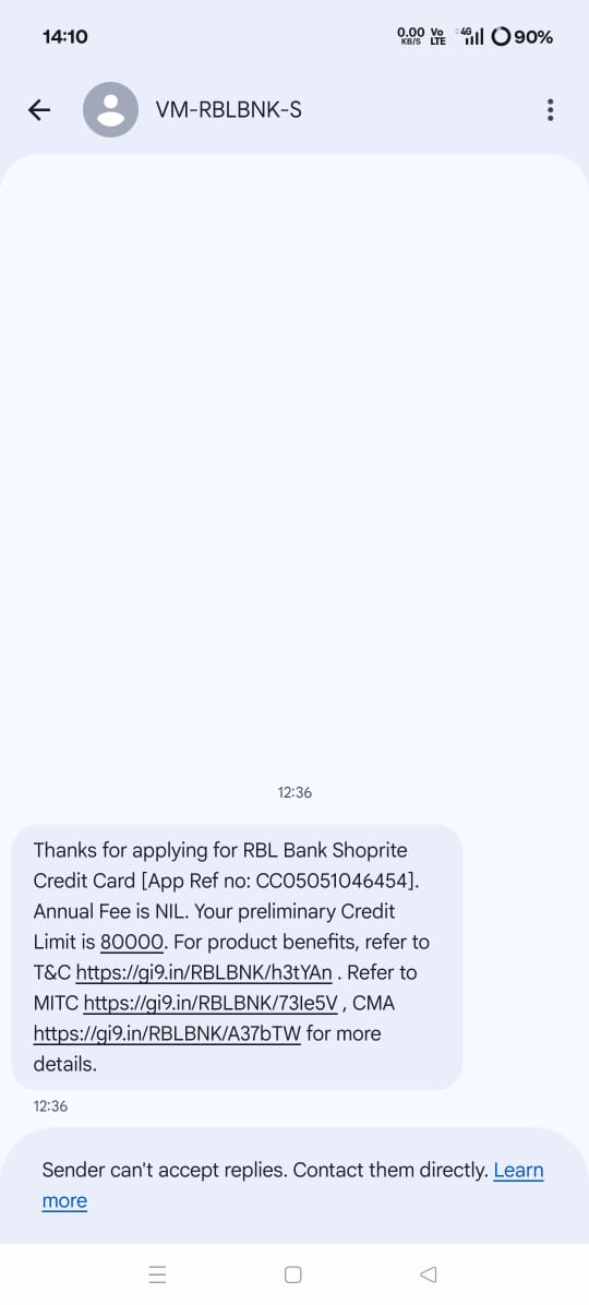 ArijitHeart's tweet photo. @rblbank they're selling Indian Oil Credit Card but applying for Shoprite Credit Card. Hence, it's completely misleading. Reject the application attached herein for your reference. https://t.co/Xo5BFJKJ6O