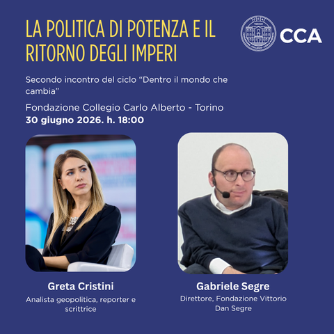 CollegioCA's tweet photo. Gli imperi sono tornati?
Tra guerre, rivalità strategiche e nuove sfide globali, la politica di potenza è di nuovo protagonista.
📅 30 giugno, ore 18.00
📍 @CollegioCA
Greta Cristini dialoga con Gabriele Segre.
👉Registrati qui: https://t.co/X948dgv8P2 https://t.co/mrlNp9q3JP