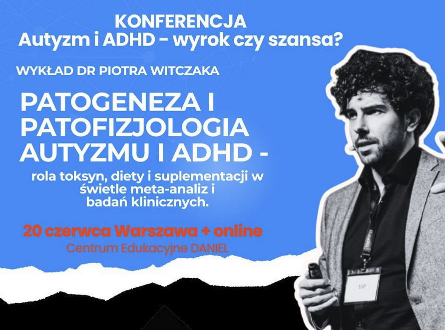 PiotrWitczak_'s tweet photo. Pozostało już tylko kilka dni do wydarzenia, które usilnie próbowano ocenzurować - dołącz stacjonarnie lub online (20 czerwca, Warszawa)

Autyzm i ADHD: 
-co ma większe znaczenie: geny czy środowisko?
-jak zatrzymać epidemię zaburzeń neurorozwojowych?
-czy dieta i suplementacja mogą być pomocne?
-prawdziwe historie i skuteczne interwencje 
-interakcja z prelegentami 

konferencja: https://t.co/znzxGG1cb0
bilety: https://t.co/bOxn8VFVE1