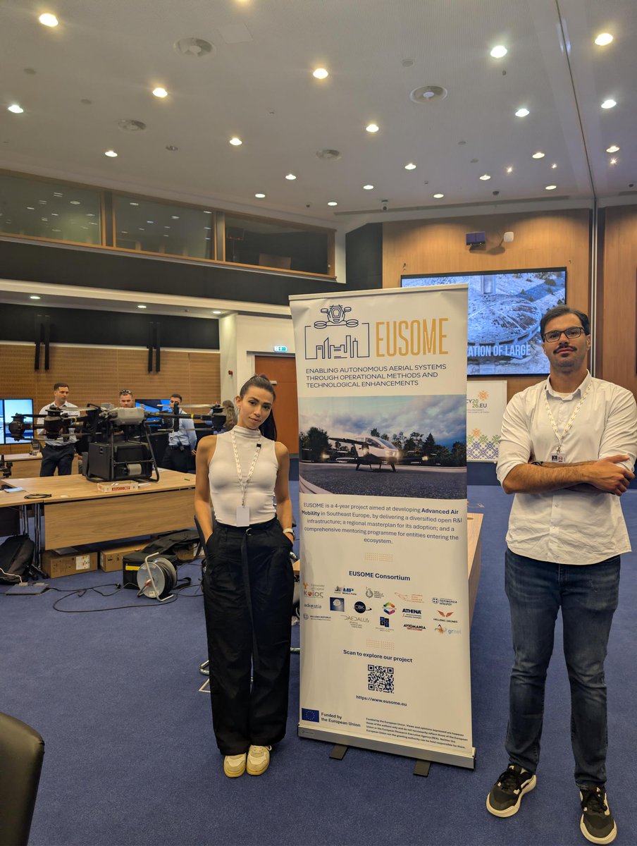 KIOSCoE's tweet photo. Our team showcased innovative solutions for drone &amp; counter-drone technologies, highlighting research of EU projects EUSOME, COLLARIS2, FEDORA, REACTION &amp; ProtecDOME that supports the safe integration of emerging technologies and the rsilience of critical aviation infrastructure. https://t.co/oLTlhSNKdK