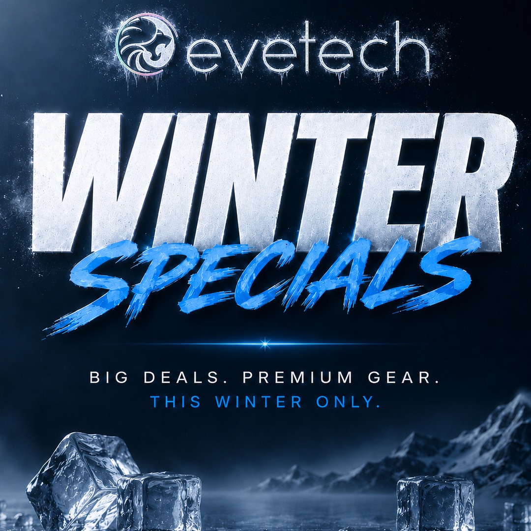 Evetech's tweet photo. This Winter Season, icy-hot savings is what your rig needs!