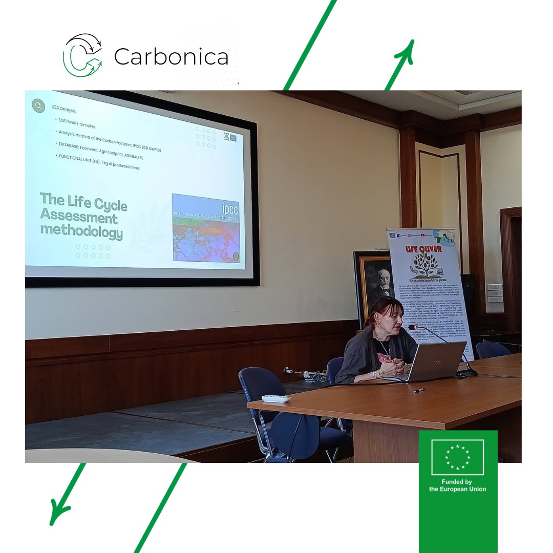 CarbonicaE's tweet photo. 🌿 CARBONICA at the #LIFEOLIVER Conference 

On 11 June, #Carbonica shared insights from the #CARBONICAExcellenceHub and its role in advancing carbon farming innovation across Greece, Cyprus &amp; North Macedonia.

Highlights below 👇

 #HorizonEU #CarbonFarming #ClimateResilience https://t.co/TYj3JBVFYq