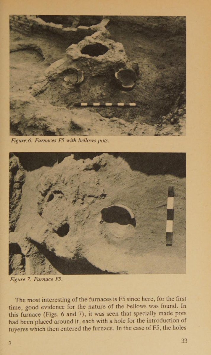 Africanistkemte's tweet photo. The Kingdom of Kush, centered at Meroë in present-day Sudan, was one of the most important iron-producing societies of the ancient world. Archaeological evidence shows that iron technology was present in Kush by at least the sixth or early fifth century BCE, and by the first centuries CE Meroë had developed a large-scale, organized bloomery industry.  

Excavated furnaces were built from fired brick, lined with refractory material, and supplied with air through multiple tuyeres connected to bellows. Kushite metallurgists carefully prepared ore, controlled furnace temperatures, tapped slag, and produced iron blooms that were later forged into tools, weapons, and other objects.

The scale of production at Meroë was extraordinary. Massive slag mounds, some containing tens of thousands of cubic metres of waste, demonstrate sustained and specialized ironworking rather than small-scale household production. The repeated reconstruction of furnaces in dedicated workshop areas suggests the existence of skilled metallurgical communities.

The decline of Meroitic metallurgy appears to have been linked to environmental, economic, and political pressures. Iron smelting required enormous quantities of charcoal, placing heavy demands on local woodlands and potentially contributing to deforestation and rising fuel costs. 

Scholars argue that resource depletion may have weakened the centralized system that supported large-scale production, making the kingdom more vulnerable to broader challenges. Axum did not just conquer a thriving Meroë; the once-mighty Nubian kingdom was already in a severe state of collapse and heavily fragmented due to climate change, deforestation, and rival nomadic incursions. 

 Although Meroe was eventually conquered during the expansion of Aksumite power in the fourth century CE, ironworking likely continued for some time afterward, demonstrating the resilience of the technological knowledge developed at Meroë.

Source: Randi Haaland and Peter Shinnie, eds., African Iron Working: Ancient and Traditional (Oslo: Norwegian University Press, 1985).
