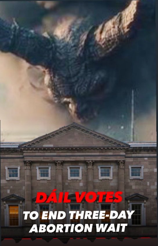 ServeOnlyGod's tweet photo. Not content with opening the gates of hell, the uni-party, Sinn Féin, FF and FG voted to fast track the evil and give them free reign.

Over 10,000 children were born as a result of the three day wait rule on abortion with Irish birth rates plummeting this was their priority. https://t.co/hEC3ISD4jb