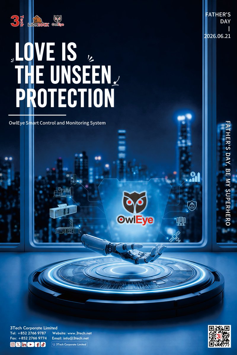3Tech_Corporate's tweet photo. Some heroes don't wear capes.They watch from the shadows-silently, steadily, never looking away.
This Father's Day,we honor the ones who protect without being seen.OwlEye stands watch over every load, every circuit in your data center.
OwlEye-Watching Over What Matters Most. https://t.co/c4qbkkTBat