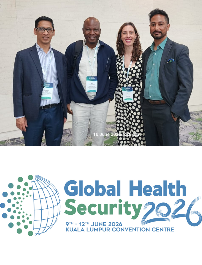 sormas's tweet photo. 🇲🇾 #SORMAS Foundation at #GHSC2026 in Kuala Lumpur!

1,300 global health experts met to discuss preparedness, surveillance, climate-related risks, and cross-sector collaboration. 

Great to reconnect with partners and exchange experiences on strengthening global health security https://t.co/ni2J1vQukW