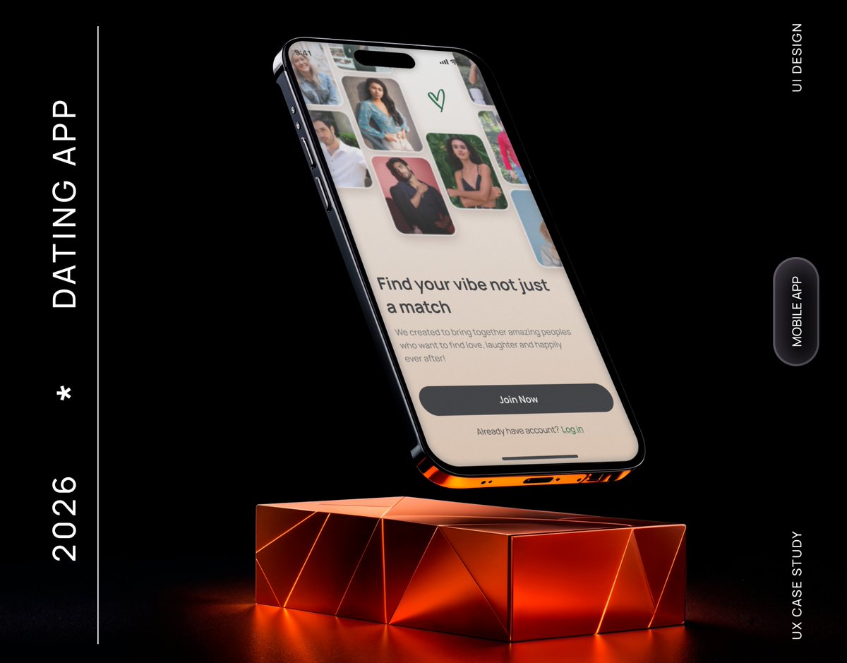 vrinsofts's tweet photo. What happens when a dating platform combines profile discovery with social engagement? 

Our latest UI/UX design project brings together dating and social discovery in a single mobile experience. 

Explore full case-study: https://t.co/8Q0tTf4iTf 

#UIUX #AppDesign https://t.co/OQneaaeGaS