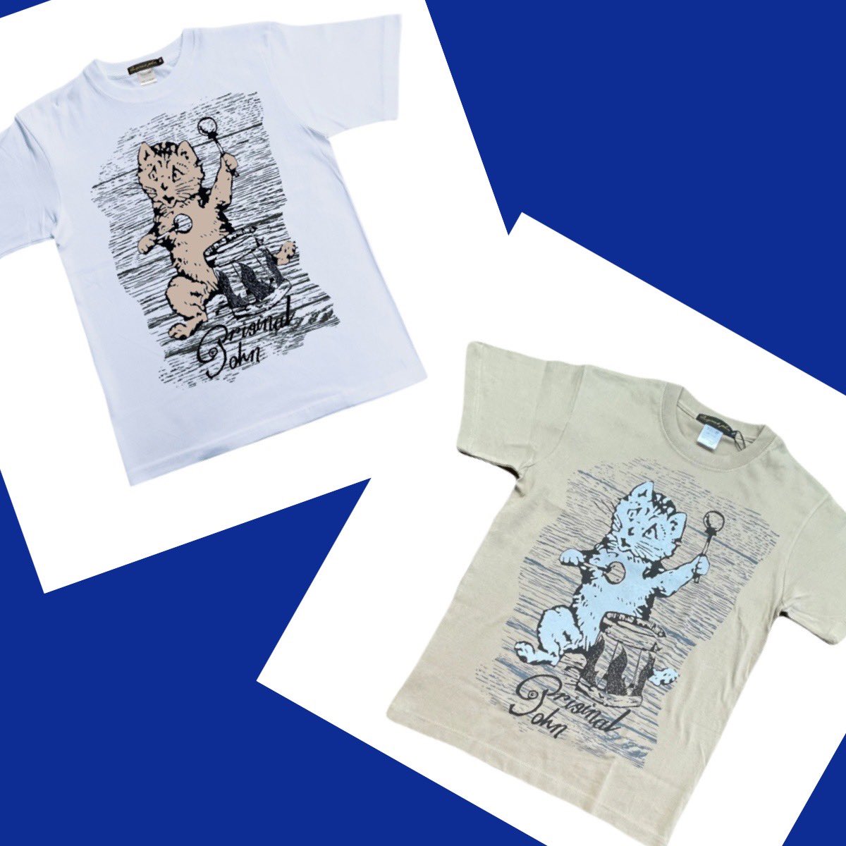 fabchic_oosu's tweet photo. original john T-DRUMMING KITTEN
ドラムを叩いてる子猫の可愛いイラストTシャツ
18世紀のイギリス画家Louis Wainのイラストをモチーフにしたデザイン。
また80年代のスコットランドを代表するインディーレーベル“POSTCARD RECORDS”のイラストにも使われていました。
https://t.co/MU1D3IJk8o https://t.co/Isk3TlQgvH