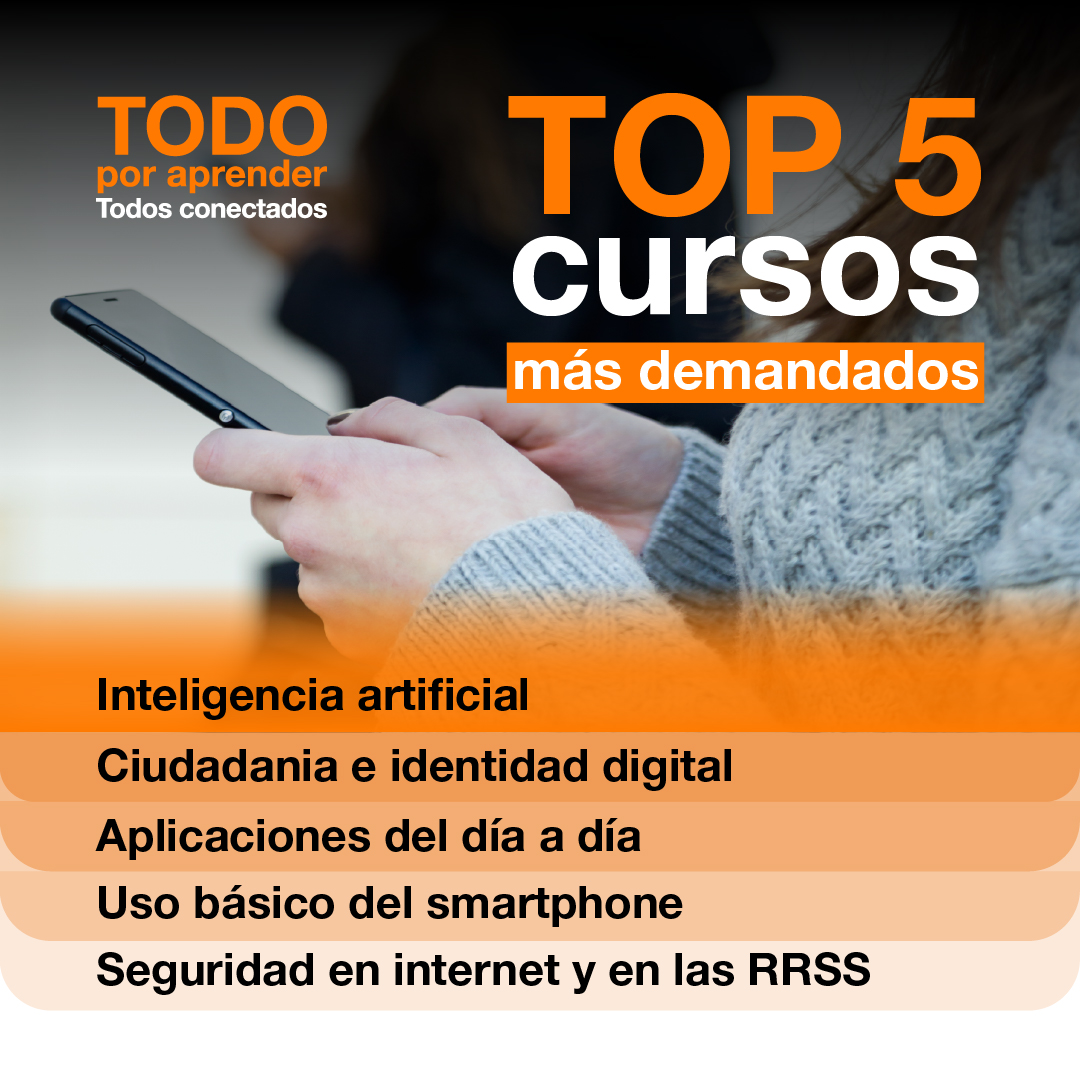 fundacionorange's tweet photo. Un año después de su lanzamiento, #TodosConectados ya ha formado a más de 13K personas. El interés por la tecnología sigue creciendo. Estos son los cursos más demandados.
Proyecto impulsado por @redpuntoes y @mintradigital, financiado por #NextGenEU. https://t.co/USwREmEjDH