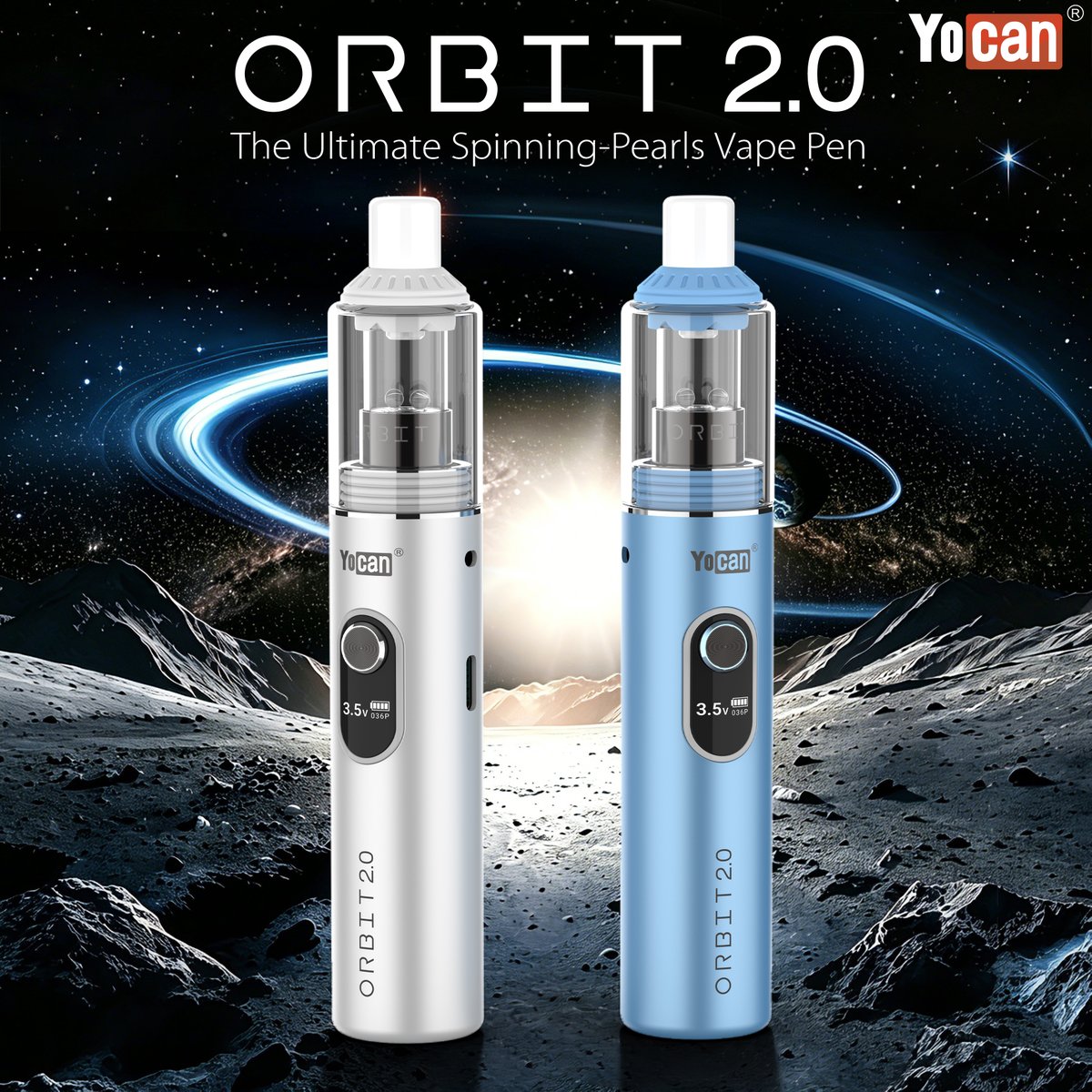 YocanTechnology's tweet photo. 𝐘𝐨𝐜𝐚𝐧 𝐎𝐫𝐛𝐢𝐭 𝟐.𝟎
• 1400mah Battery
• 2.8V-3.8V
• OLED Display
• Orbit Quartz Cup
• Ceramic mouthpiece
• RGB LED Light
• Terp Pearls
• 15 Second Safety Cutoff
• 25 Sessions

Get more at
https://t.co/u4dzS9s0bA

#yocan #yocanorbit #yocanorbit2 #wax #orbit2 https://t.co/5XHba6OdY7