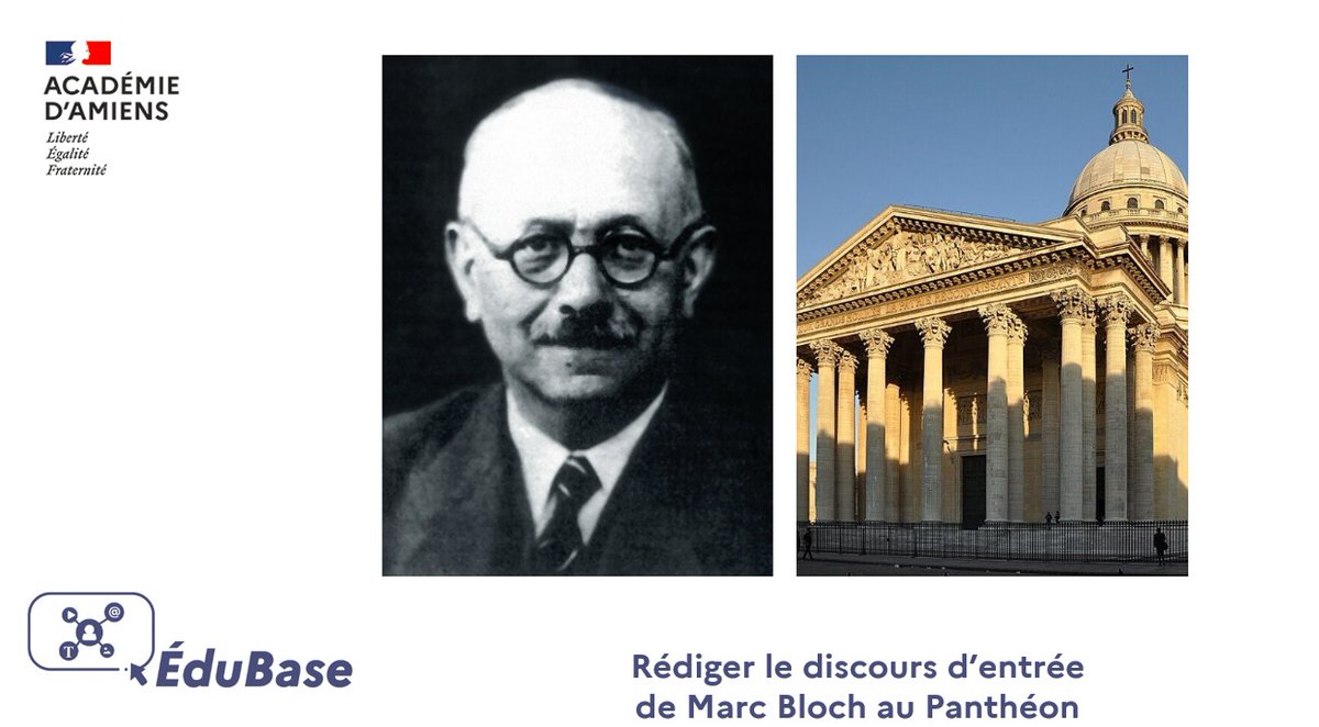 histgeo_edu_num's tweet photo. [Scénario pédagogique #Édubase]

☑️Rédiger le discours d’entrée de Marc Bloch au Panthéon

☑️ Un projet interdisciplinaire @AcAmiens en #histoire #EMC #Français pour construire collectivement un discours argumenté  

CC @Lettres_edu_num 

https://t.co/yK83AkGhsD https://t.co/d7PDwJPEbe
