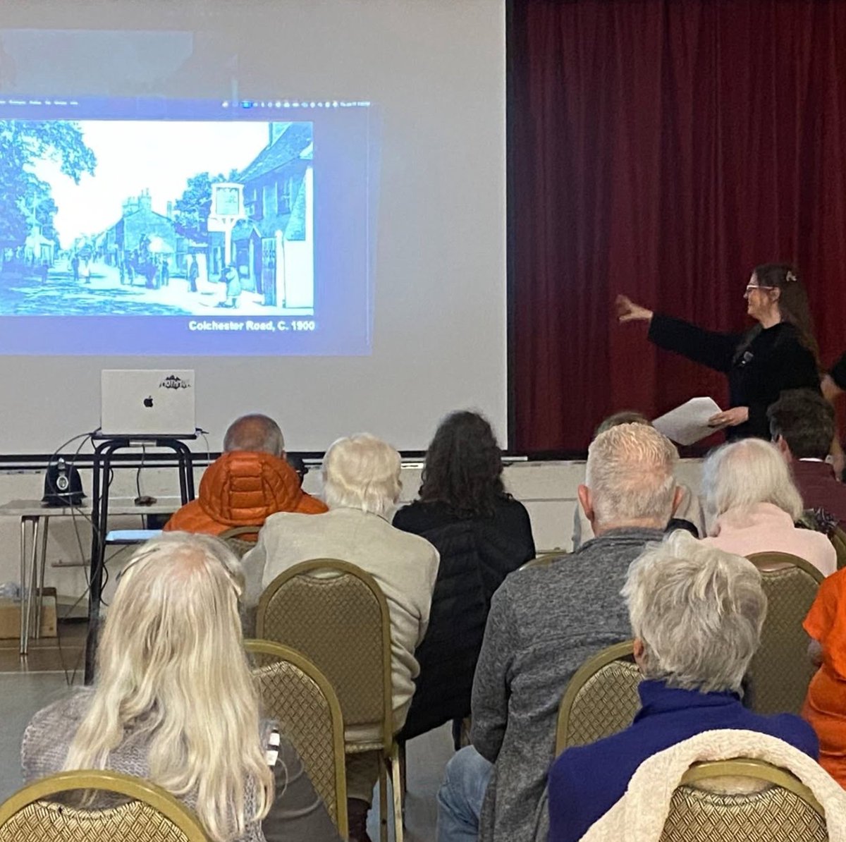 thecage_uk's tweet photo. Last week we presented our research of The Cage to the  St Osyth Historical Society and Museum, and also gave a sneak peek inside The Cage. You can read about the research we revealed at: https://t.co/joQs3LY4dp https://t.co/AoKJZ6UjEE