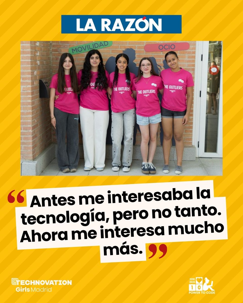 TechnovationMad's tweet photo. 💜🚀 The Outliers pasaron de no saber programar a crear ClearMind, una app para ayudar a estudiantes a organizarse y cuidar su bienestar emocional.

Su historia en @larazon_es:

🔗 https://t.co/z7gXLFwEjk

#TGM26 #STEM https://t.co/ThP7g44bNA