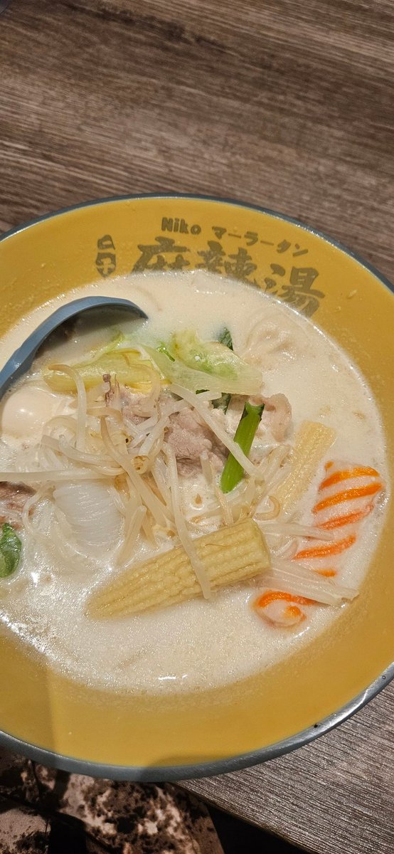 025Kan's tweet photo. ｢二子麻辣湯｣麻辣湯
辛いの苦手だから無辛でクリーミーにいただきます。 https://t.co/bH5sjGSo6B