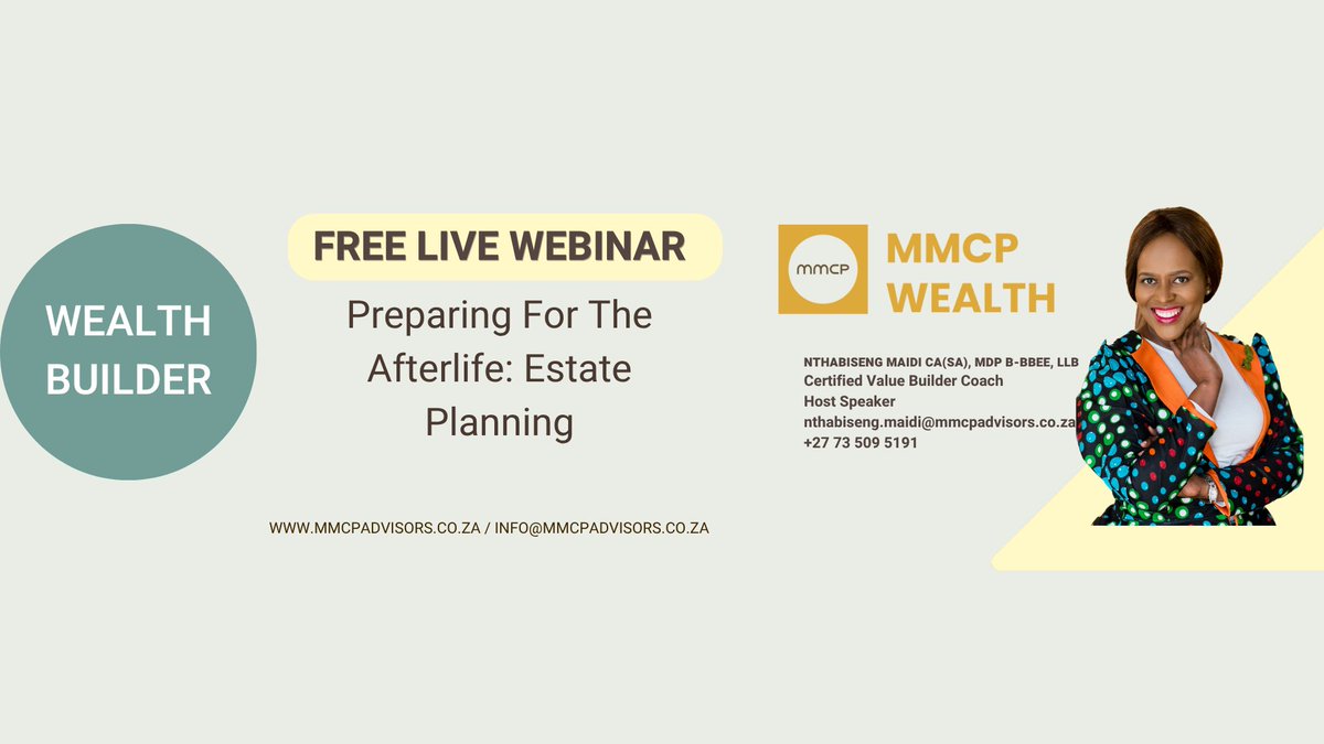 AdvisorsMmcp's tweet photo. Planning for the future doesn’t end with retirement—it extends to the legacy you leave behind.💡

Join us for our upcoming webinar, Preparing for the Afterlife: Estate Planning.
https://t.co/QwVbqHq9Qt

CLICK THE LINK TO REGISTER 🫵⏳

 #WealthManagement #Retirement #Messi
#fyp https://t.co/Ofs6pZXjV7