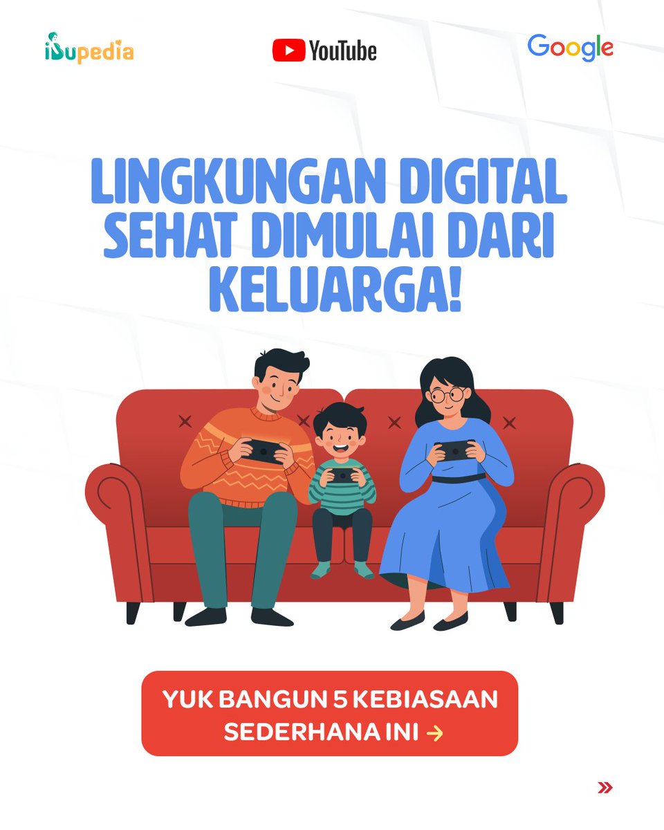 Ibupedia's tweet photo. Teknologi udah jadi teman sehari-hari si Kecil. Generasi ini udah terbiasa belajar, bereksplorasi, dan bermain pakai internet 🚀

 Makanya pentiiing banget buat orang tua dan anak untuk punya digital habit yang sehat di rumah 🤗 https://t.co/rczPvbADhW
