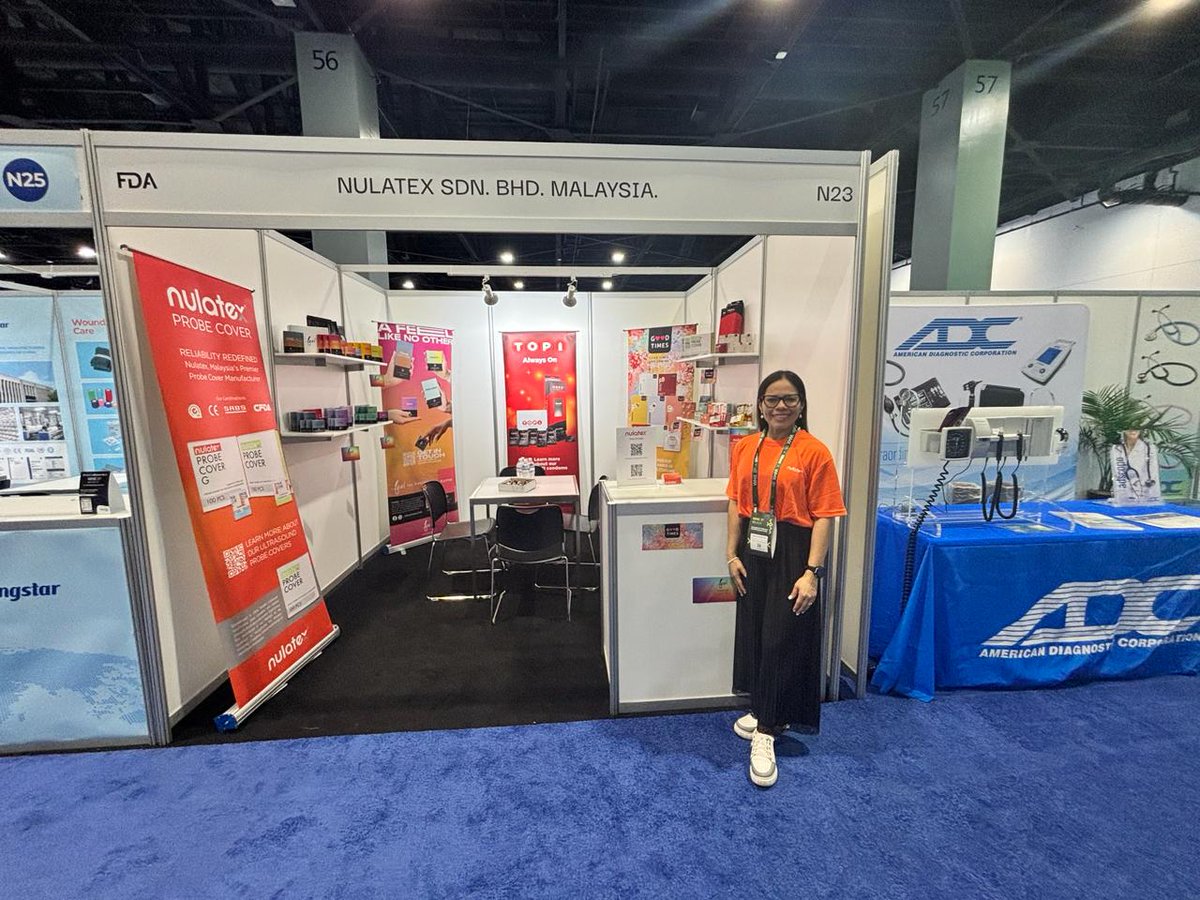 nulatex's tweet photo. Day 2 of WHX Miami 2026! Have questions about our products? Visit our booth to chat with us in person.

📍 Booth N23

#Healthcare #MedicalDevices #TradeFair https://t.co/QSNjPHxOpm
