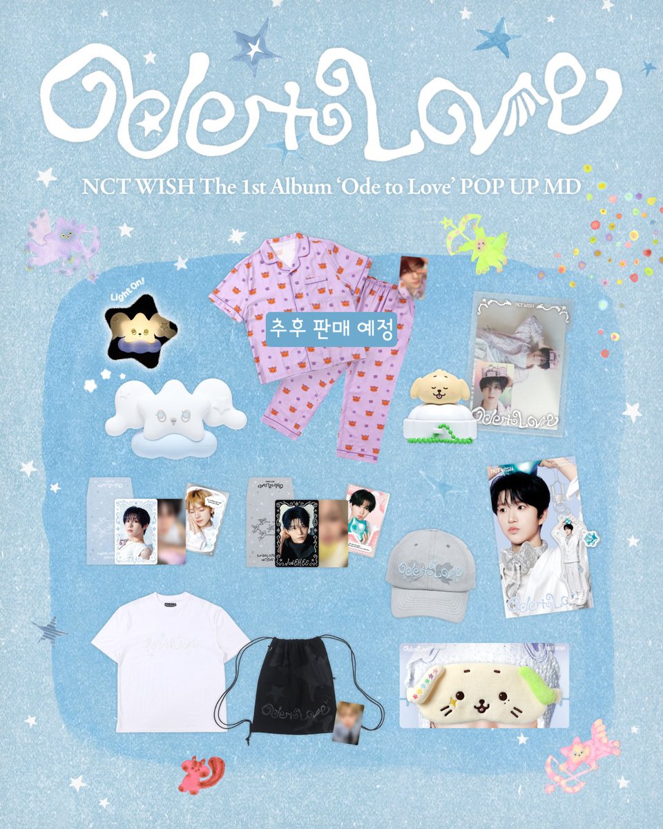 kwangya_seoul's tweet photo. NCT WISH The 1st Album ‘Ode to Love’ POP UP OFFICIAL MD OFFLINE SALES OPEN

NCT WISH의 사랑이 닿는 순간🪽
무드등부터 귀여운 세안밴드까지 지금 바로 만나보세요

📆2026. 6. 22 (MON) ~
*운영 시간: 10:30 ~ 20:00 (KST)

📌MD LIST
🪽ZIP - UP HOODIE SET
🪽T-SHIRT
🪽BALL CAP
🪽GYM SACK SET
🪽MULTI POUCH
🪽MINI ID PHOTO HOLDER SET
🪽ACRYLIC KEYRING
🪽RAMDOM CUPID CARD Eros ver.
🪽RAMDOM CUPID CARD Anteros ver.
🪽RANDOM CUPID ID PHOTO
🪽CUPID BOOK
🪽WICHU CANDLE
🪽WISH DOLL EYE MASK
🪽WISH DOLL FACE WASH BAND
🪽WISH DOLL ROOM SHOES
🪽WISH DOLL RUG
🪽WISH DOLL MULTI TRAY
🪽WISH DOLL CLICKER KEY RING
🪽WICHU MOOD LAMP
🪽POSTCARD + HOLOGRAM PHOTO CARD SET

💚WISH DOLL PAJAMA SET 상품은 추후 판매 예정입니다.

💘5만원 이상 구매 시, 포토카드 6종 중 랜덤 1종 증정