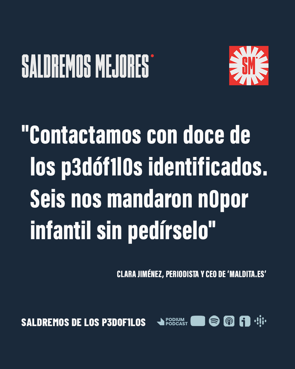 SaldremosMejor's tweet photo. Mejorcitas, TikTok es un nido lleno de p3dof1l0s y no hacen nada por evitarlo.

Hablamos con @maldita de cómo utilizan la plataforma para localizar. a menores, crear "comunidad" e intercambiar o vender n0por infantil.

📲SALDREMOS DE LOS P3D0F1L0S: https://t.co/ovDQxgGAkM https://t.co/9CcwySSOeF