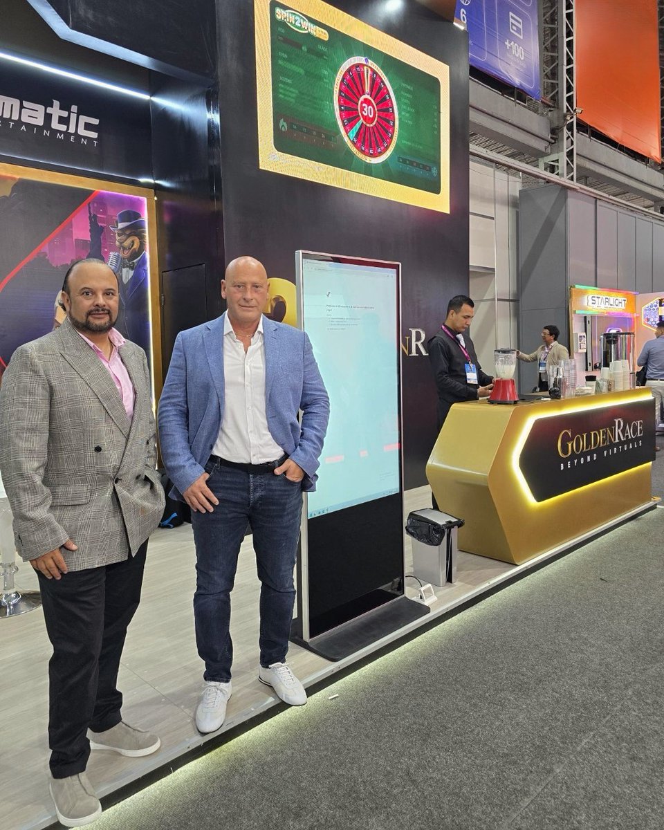 Spinmatic_'s tweet photo. What an incredible start to @PGamingShow 2026! 🇵🇪 Day 1 at Centro de Exposiciones Jockey was packed with high-energy networking.

For day two, the team is ready to connect! Catch us at 📍 Stands 11-14 to explore our full ecosystem of solutions for LatAm.

🔞 Gamble responsibly https://t.co/zzGuupQ33v