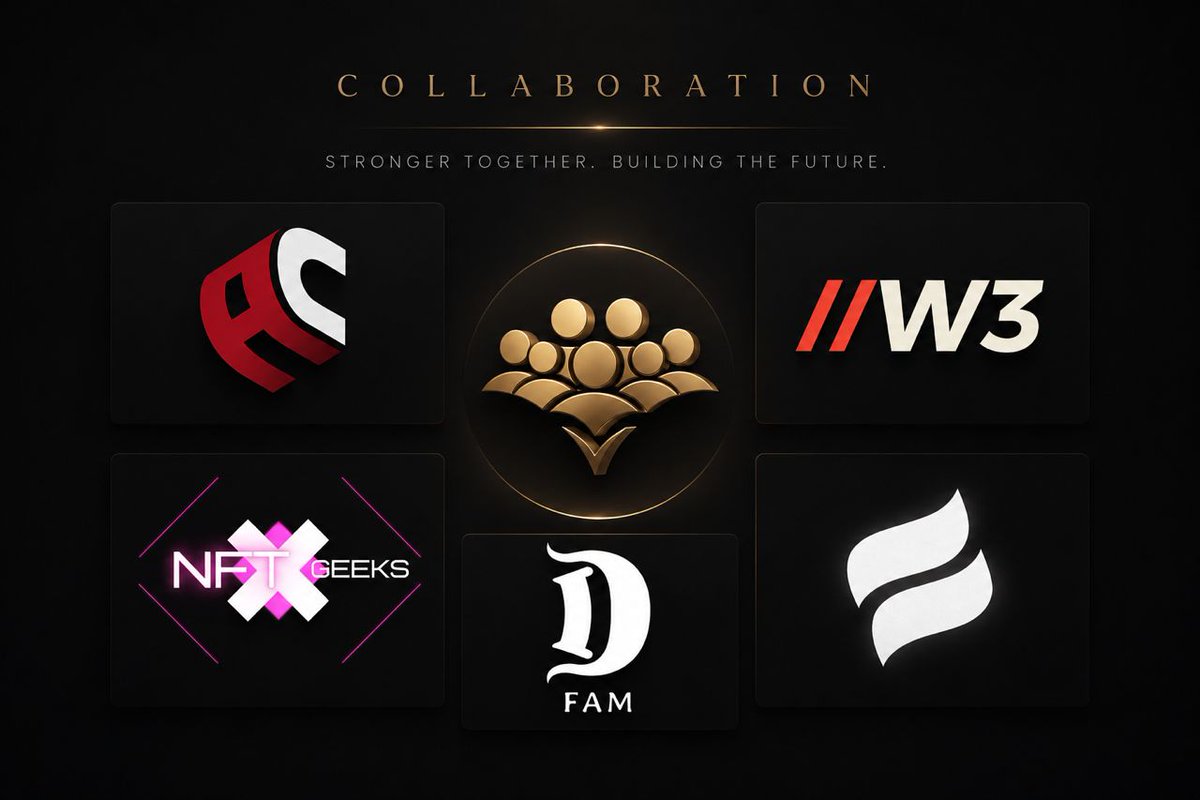 BudmoNFT's tweet photo. Growth is strongest when communities build together.

We're delighted to add @DFAM_Alpha  @MMAraid  @AjiClub_  @Nftgeeks__ @Web3Boreau  and @w3ab to our growing network of collaborators.

Here's to new connections and a shared journey ahead. 🤝 https://t.co/WqOBp0Mn9C