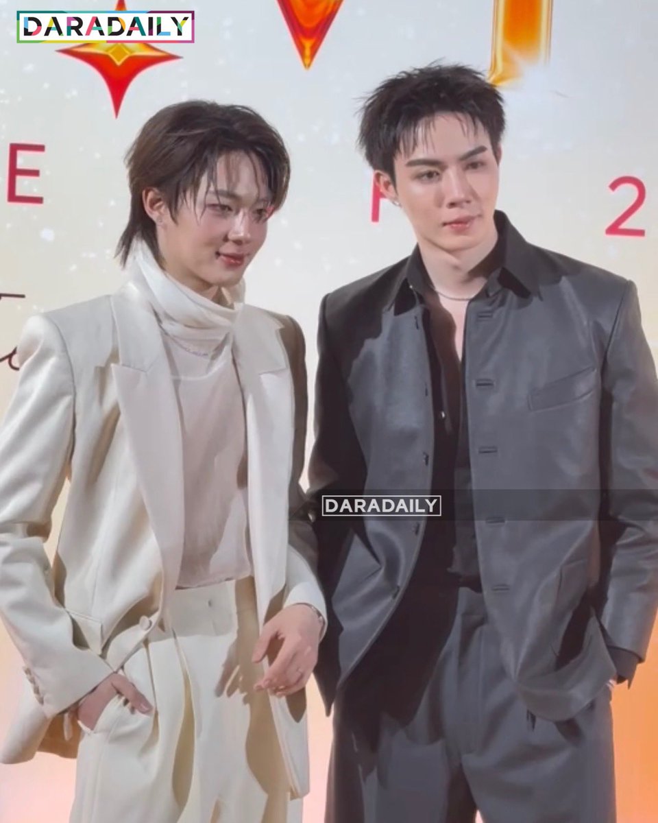 daradaily's tweet photo. ดีงามมม “เฮียซี - น้องนุนิว” หล่อเป็นแก้วเป็นแสง ในงาน DMD LINE UP 2026 ✨🫠

 ZEENUNEW ERA ASCENDS
#DMDLINEUP2026 #ซีนุนิว #ZeeNuNew #ZeePruk #NuNew #daradaily #ดาราเดลี่ #ข่าวบันเทิง https://t.co/0G9wUpTRfR