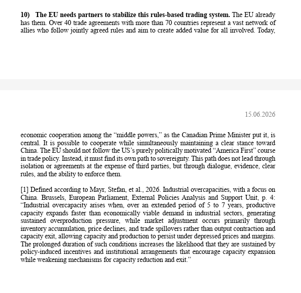 fbermingham's tweet photo. A thoughtful intervention from the EP's top trade lawmaker @berndlange on the China debate

Supports the use of tariffs as a last resort to countervail Chinese currency devaluation, supports a diversification instrument, says everything must be done within the rules of the WTO https://t.co/G7ycXUmcK5