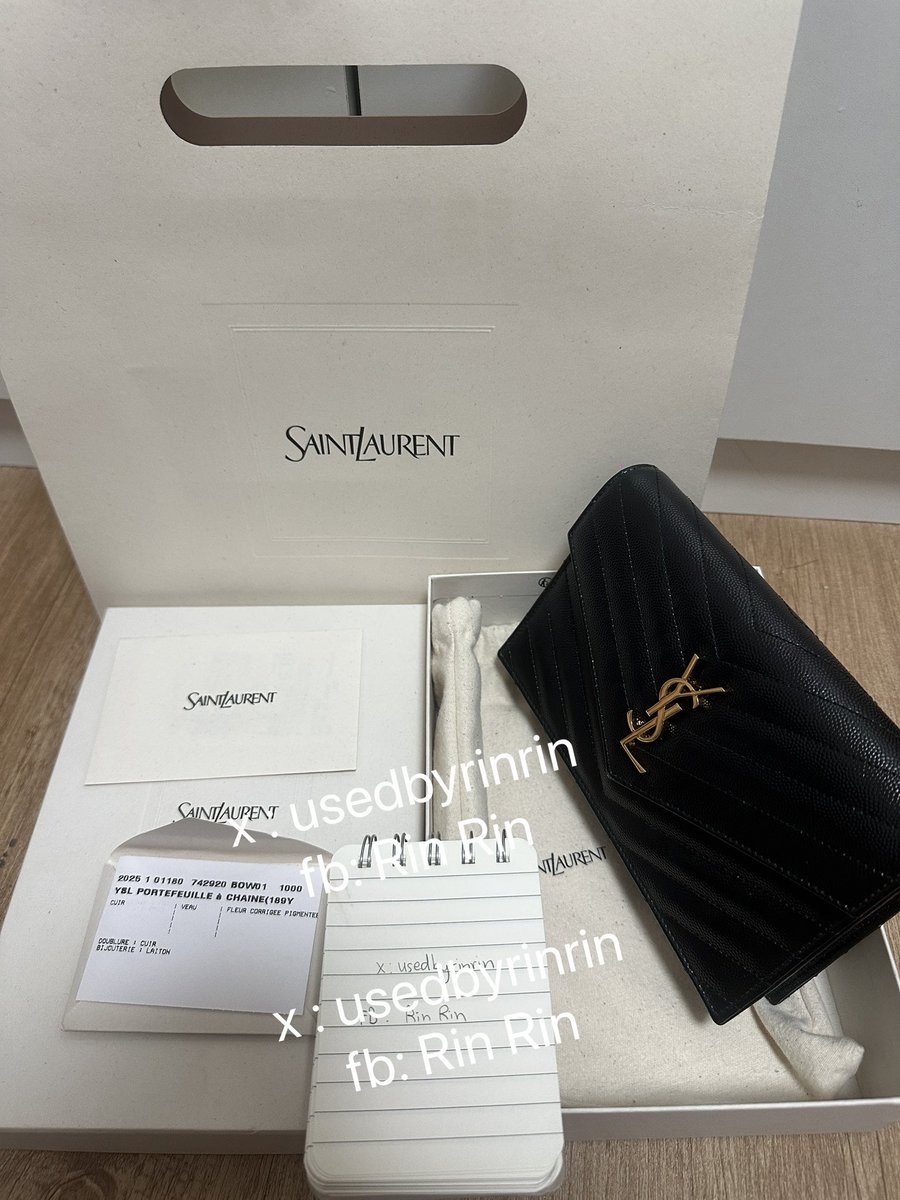 Rindel20's tweet photo. YSL woc 7.5 อะไหล่ทอง Y2025 แพ็คเกจใหม่
🖤 28,900 /รวมส่ง,นัดรับแนวBTS
ใหม่มากซื้อเก็บอุปกรณ์ครบ การ์ด ใบเสร็จ ถุงผ้า กล่อง ถุงกระดาษ

สนใจดูเพิ่มเติมทักได้เลยค่ะ

#ส่งต่อysl #กระเป๋าysl  #ส่งต่อแบรนด์เนม #ส่งต่อแบรนด์เนมมือสอง #แบรนด์เนมมือสอง https://t.co/eF6lsAfj9U