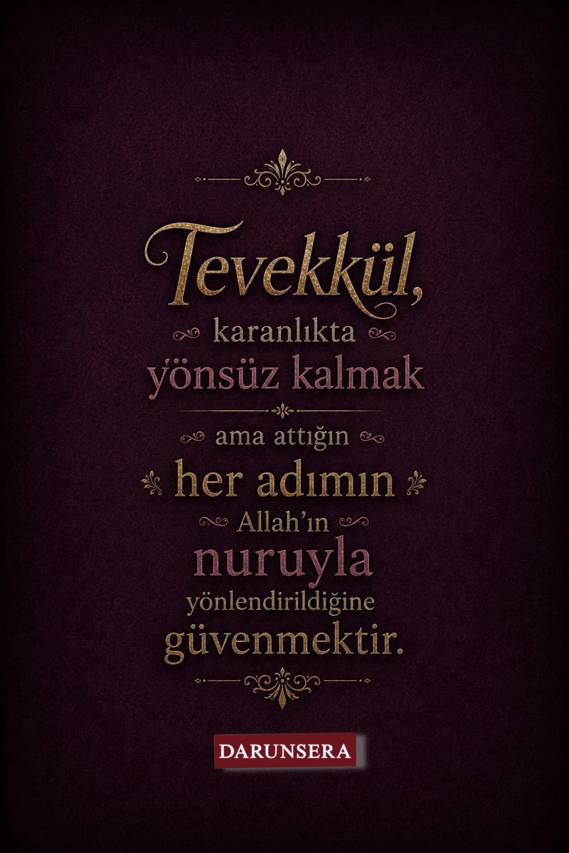 darunsera's tweet photo. Tevekkül. 

#darunsera https://t.co/FRdQ7kCCkJ