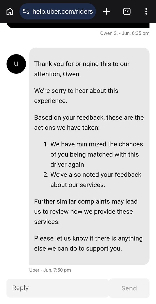HailHydra95's tweet photo. @Uber given you don't think discrimination is a serious matter ill just leave this here. https://t.co/DBDNgkpYxu