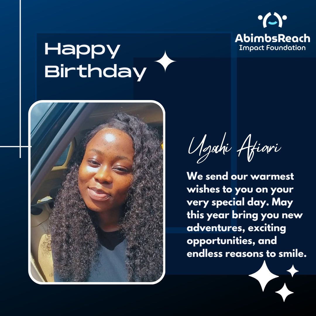 abimbsreach's tweet photo. Today is a special day for a special member of our community.

Ugochi, thank you for all you do for us at AbimbsReach.

Welcome to your year of unprecedented achievements.

Happy Birthday! https://t.co/qjeCYzemUl