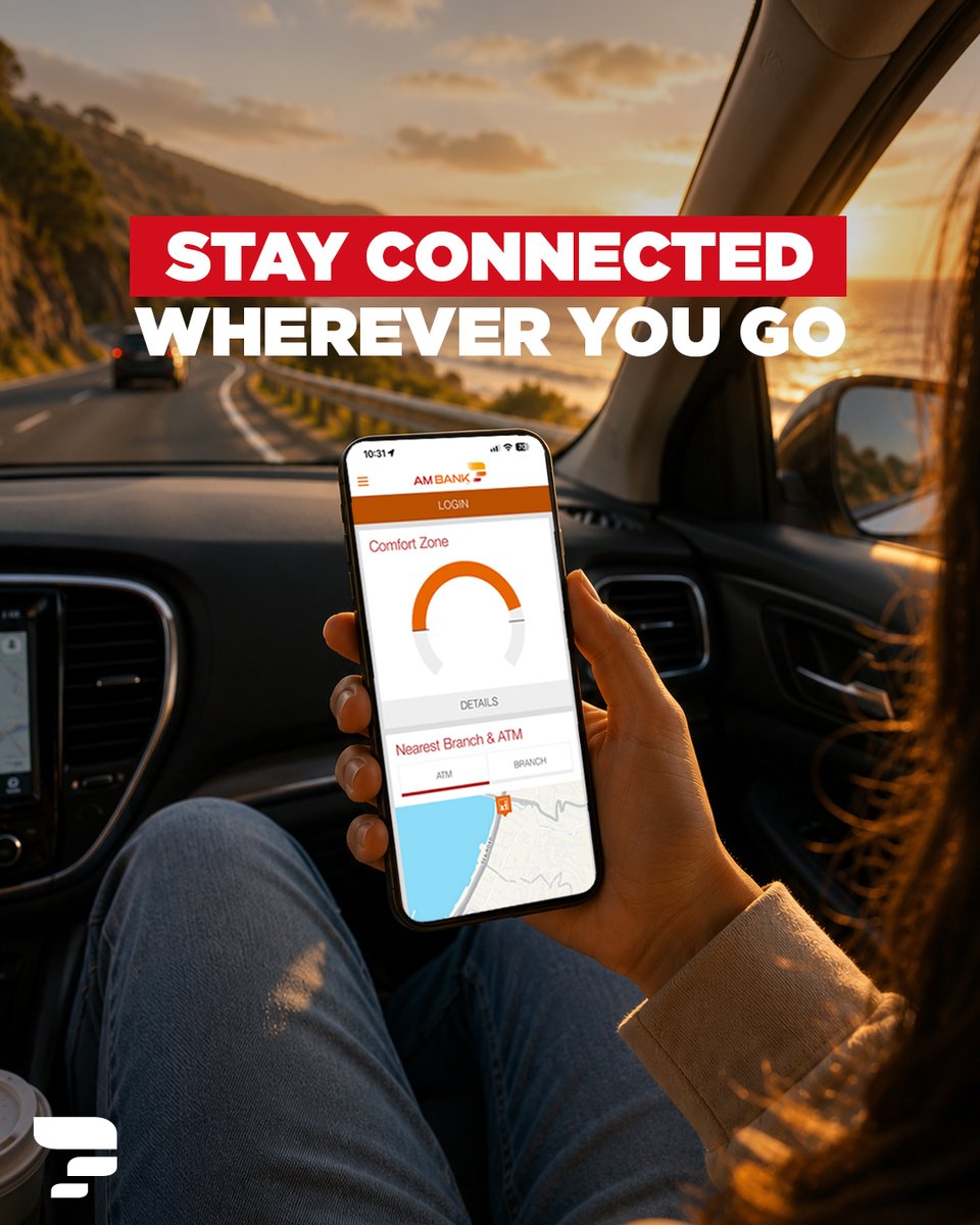 ambanklb's tweet photo. Summer plans can take you anywhere, but your banking experience should always stay within reach. AM Bank helps you stay informed, connected, and in control wherever the season leads.
#AMBank #StayConnected #DigitalAccess #SummerBanking #EverydayConfidence https://t.co/jIpwfPSrJL