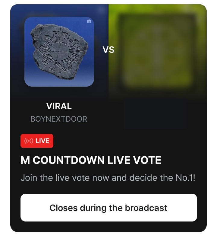 BABYMONSTERVT's tweet photo. [📢] COLLABORATION

Monstiez, let's vote for #BOYNEXTDOOR 
As they supported us during CHOOM's MCD LIVE voting 

🗳️ 5 votes per account, per device
Vote here: https://t.co/KND6a5zUu3

Drop your proof in the replies! https://t.co/8biRuuHvMb