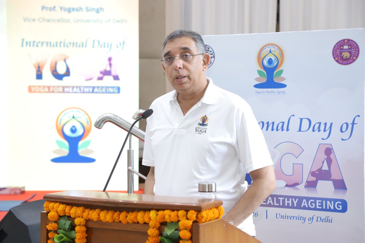 UnivofDelhi's tweet photo. International Day of Yoga 2026 https://t.co/GmLaCbWYrB