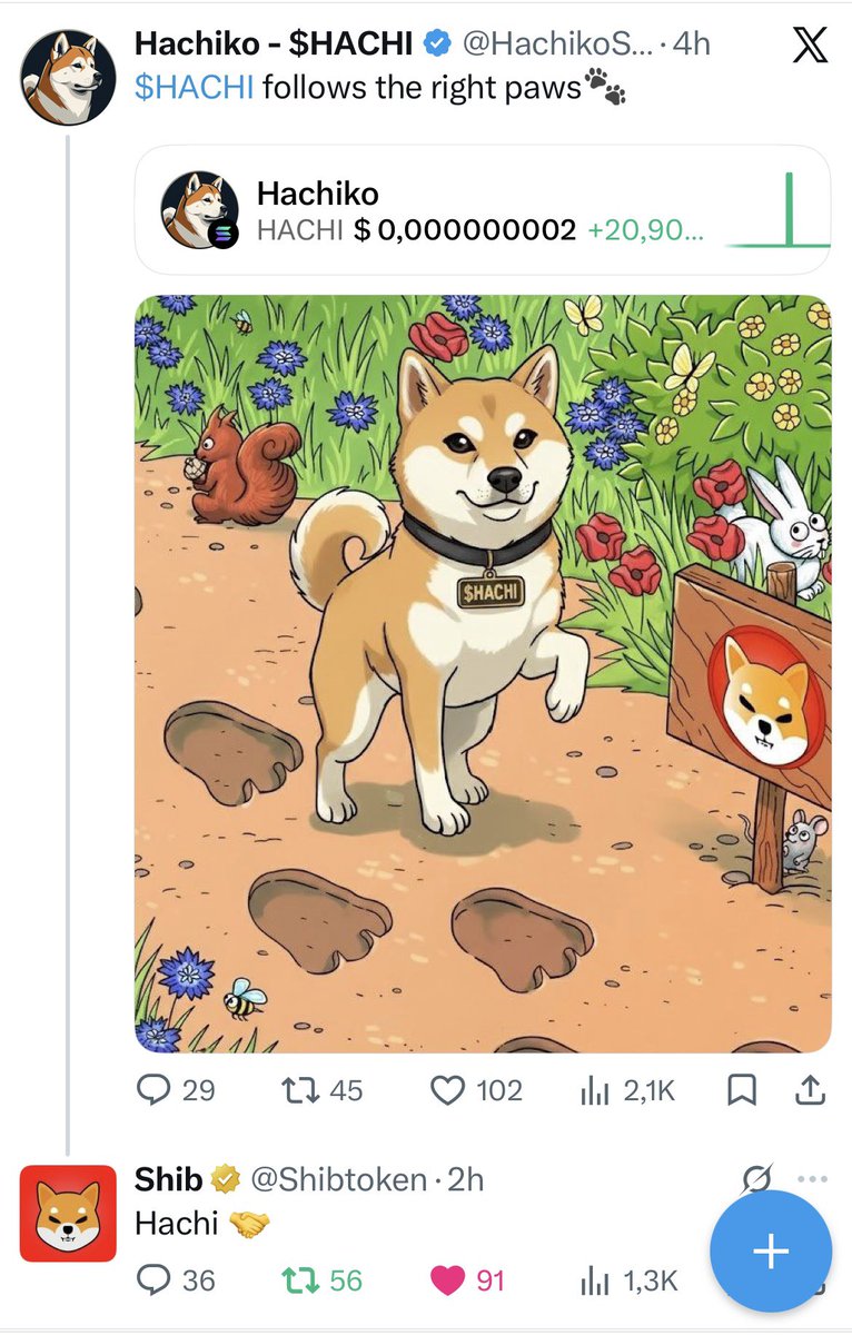 OelingerCrypto's tweet photo. @Crackedyor Hachiko solana:x95HN3DWvbfCBtTjGm587z8suK3ec6cwQwgZNLbWKyp  🐕🇯🇵

43.5K holders.
SHIB noticed it twice. https://t.co/z5ecDLnKA3