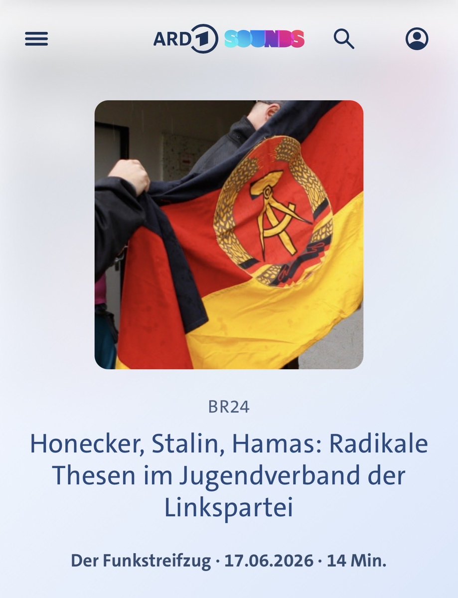 n1ckism's tweet photo. In der Linksjugend Solid grassieren antisemitische Weltbilder, Hamas-Verharmlosung, Stalin-Lobhuldelei und DDR-Romantisierung. Das zeigt einmal mehr eine neue, starke Recherche von BR/ARD - mit O-Tönen und Einordnung von mir.
https://t.co/bAoPZqFPHn https://t.co/GGS1WBKz1h