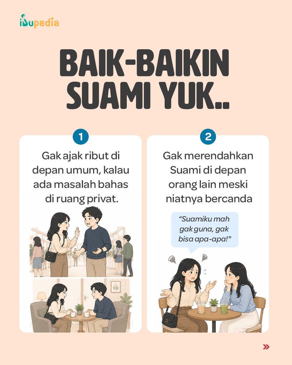 Ibupedia's tweet photo. Cara baik-baikin Suami versi Buibu gimana? 👀

Semoga bisa saling memperlakukan satu sama lain dengan ramah yaaa, saling ngebaik-baikin biar suasana di rumah hangat selaluuw. Walau kadang ada yang bikin kesel dari satu sama lain, tetap buka ruang untuk menunjukkan rasa sayang ❤️ https://t.co/8E44uoO1ZB