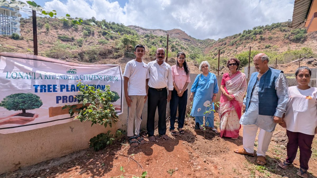 LonavalaForum's tweet photo. 2nd phase of treee plantation by Lonavala Khandala Citizen's Forum on 14th June at Zilla Parishad school, Vaksai https://t.co/dnvVPgYuI8